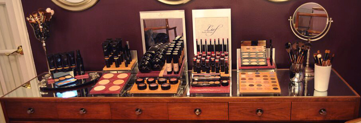 Lief Cosmetics products and Lief cosmetics, Lief Beauty Boutique, full service salon, Nyack, Rockland County, NY